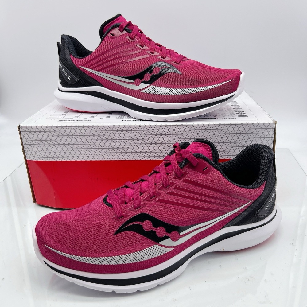 Saucony Kinvara 12 Women's Running Shoes Sneakers Pink Lace Up Size US 10